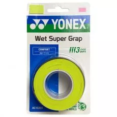 Yonex Wet Super Grap Overgrip Gr&uuml;n 3er-Pack