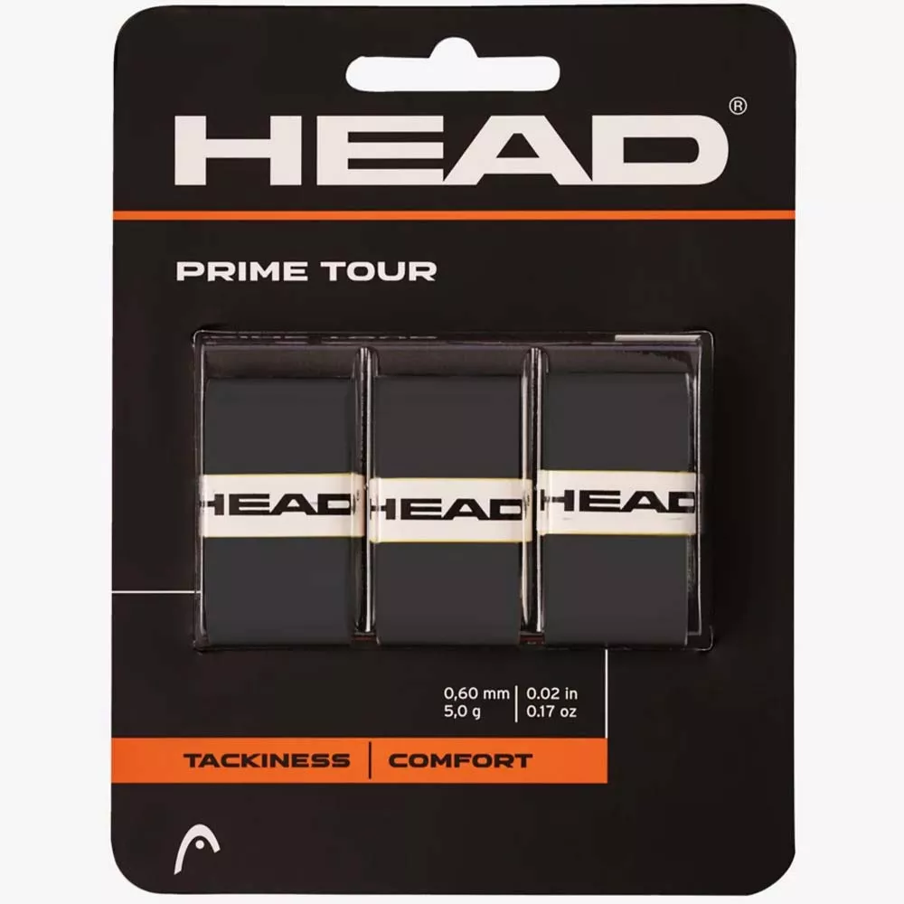 Head Prime Tour Overgrip Schwarz 3er-Pack