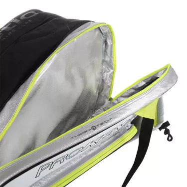 Pro Kennex Tour Padel Schl&auml;gertasche (Thermobag) Grau / Schwarz