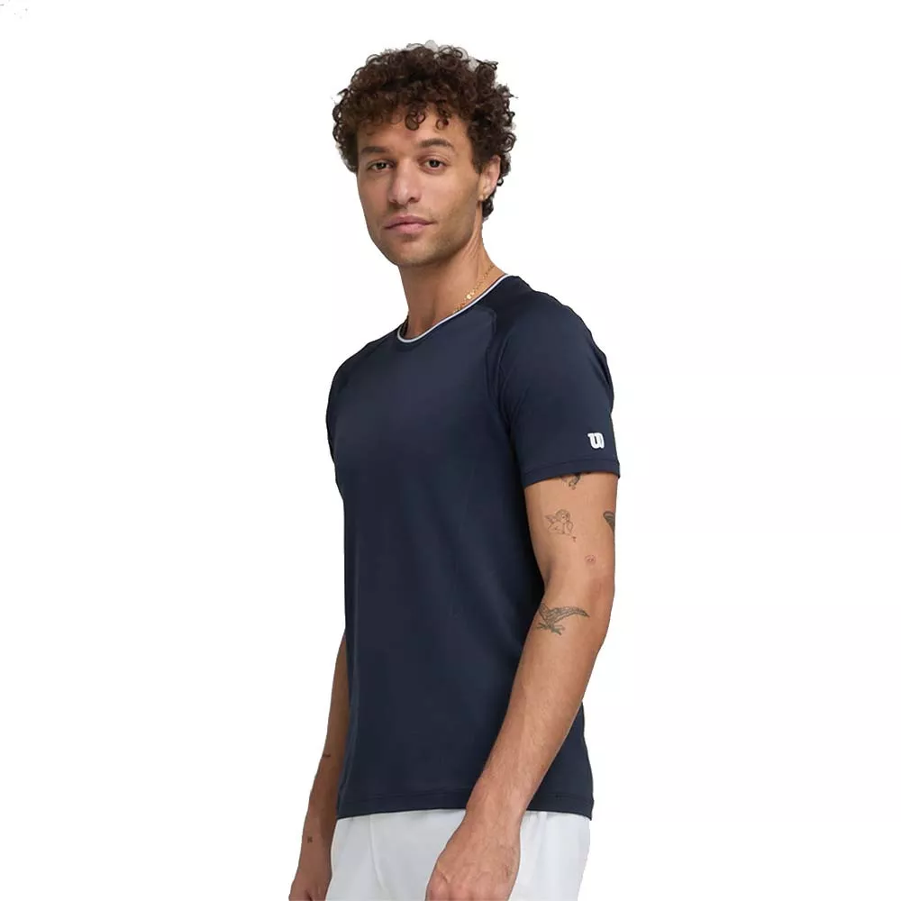 Wilson Team Seamless Crew T-Shirt Marineblau
