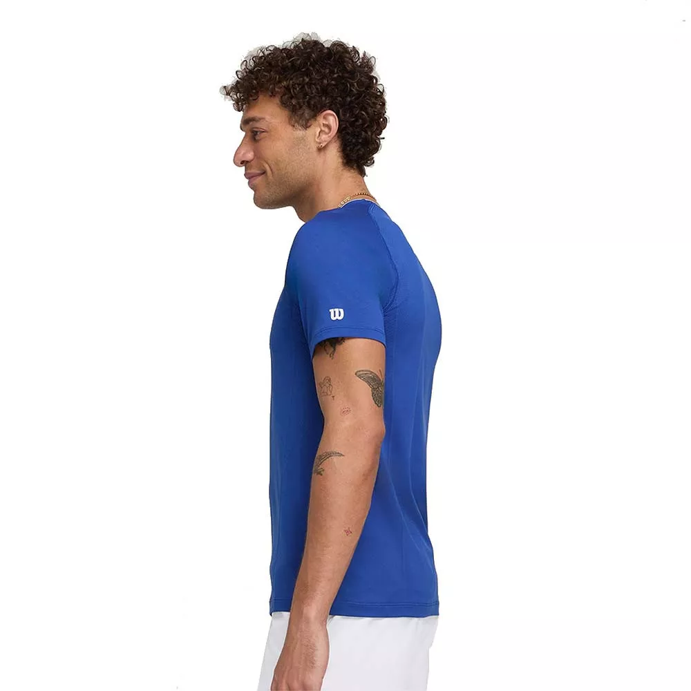 Wilson Team Seamless Crew T-Shirt Blau