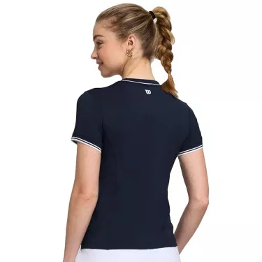 Wilson Team Seamless T-Shirt Damen Marineblau