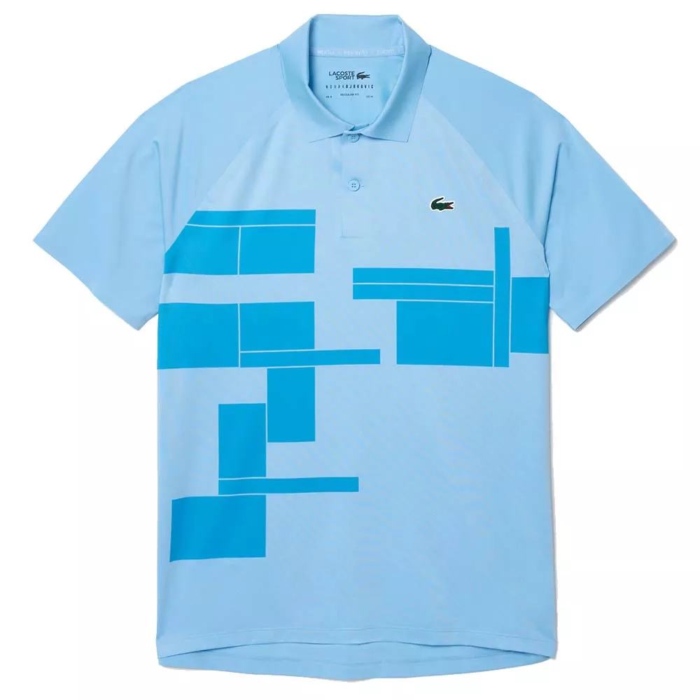 Lacoste Tennis Novak Djokovic Player Poloshirt Blau