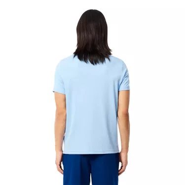 Lacoste Tennis Novak Djokovic Poloshirt Fan-Version Hellblau