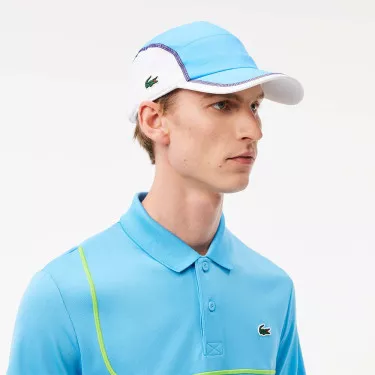 Lacoste Color-Block Cap Blau / Wei&szlig;