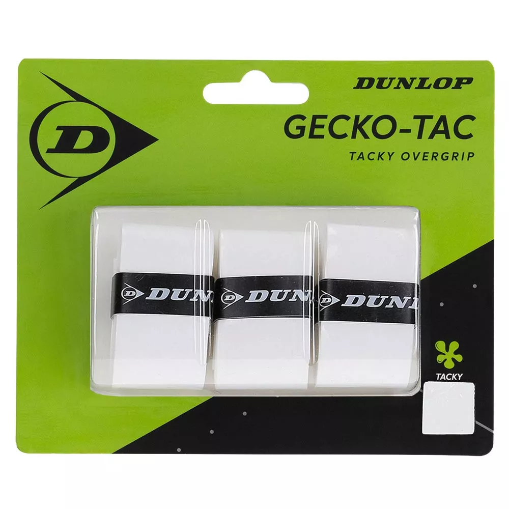 Dunlop Gecko Tac Overgrip Wei&szlig; 3er-Pack