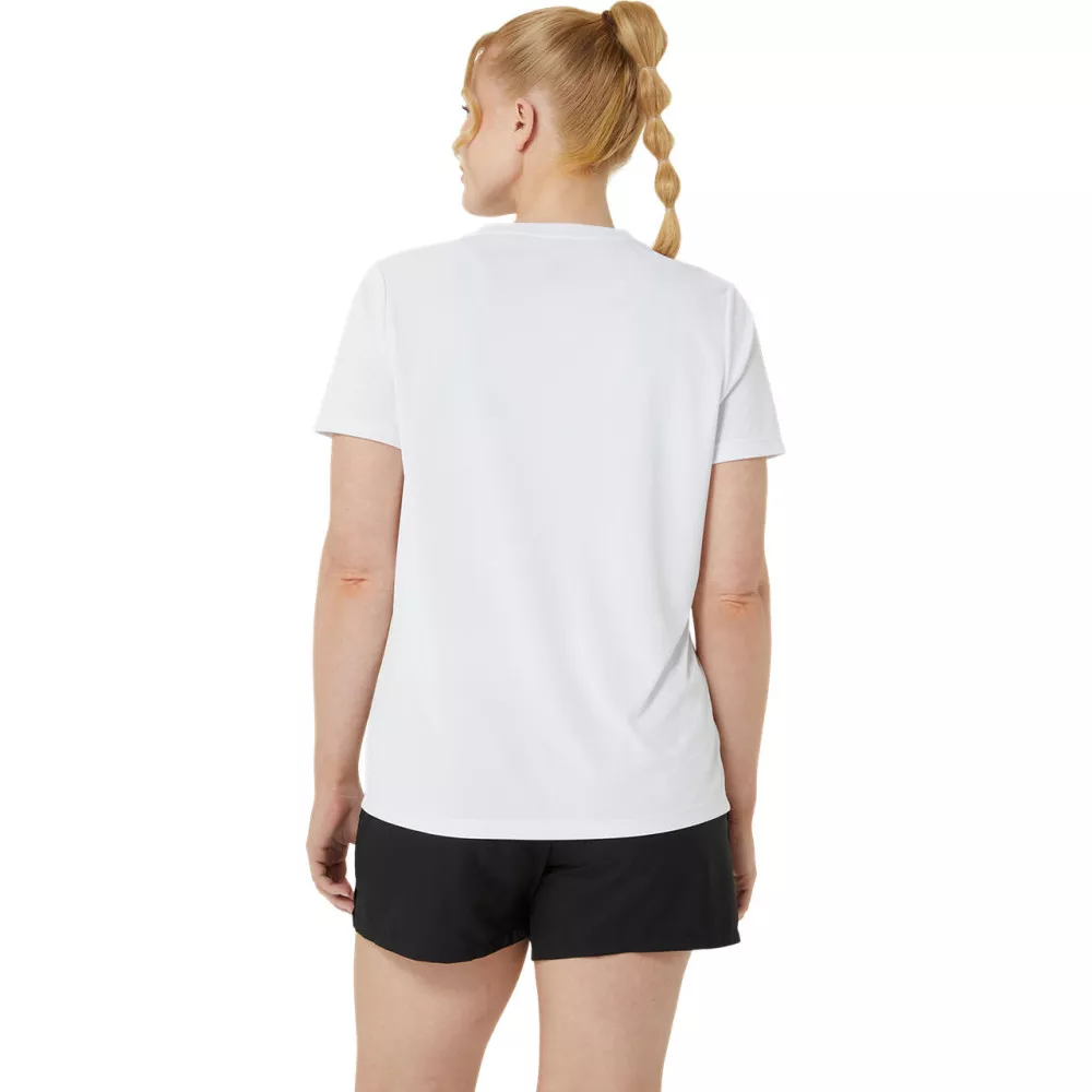 Asics Court Graphic T-Shirt Damen Wei&szlig; / Orange