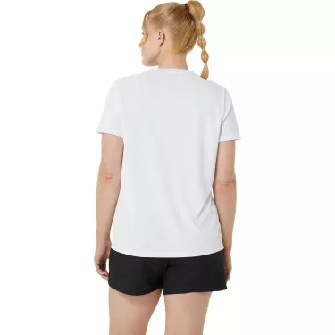 Asics Court Graphic T-Shirt Damen Wei&szlig; / Orange