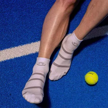 BV Sport Padel Socken kurz Wei&szlig;