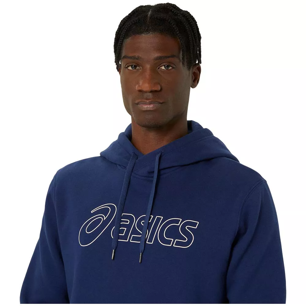 Asics Logo Kapuzenpullover Marineblau