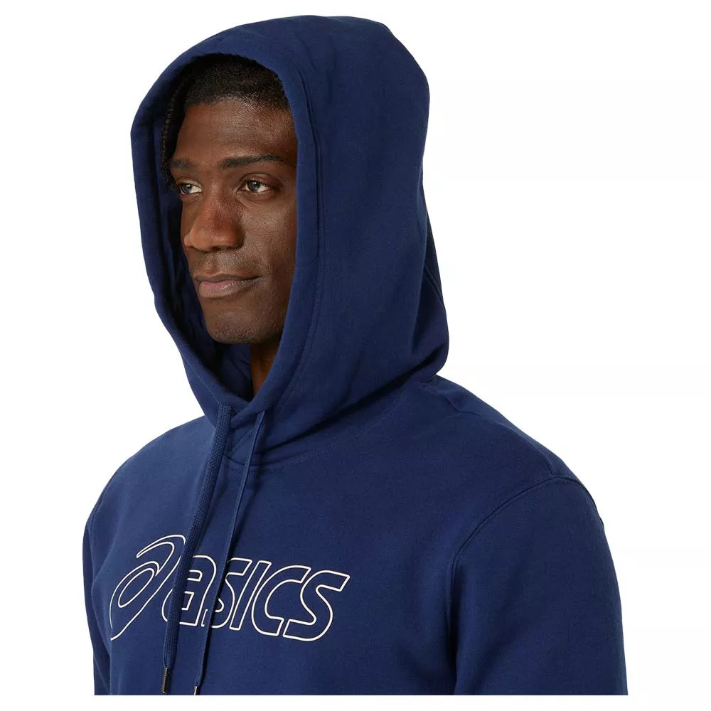 Asics Logo Kapuzenpullover Marineblau