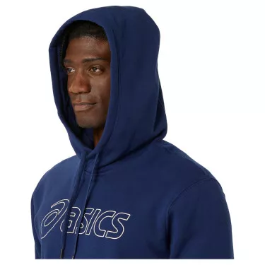 Asics Logo Kapuzenpullover Marineblau