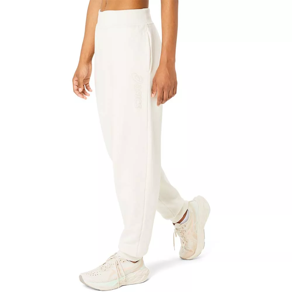 Asics Logo Hose Damen Cremewei&szlig;