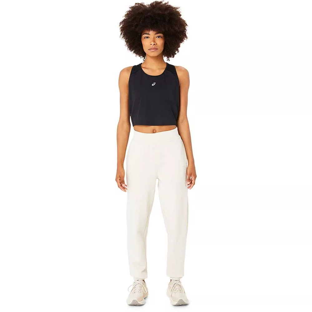 Asics Logo Hose Damen Cremewei&szlig;