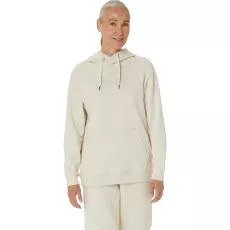 Asics Logo Kapuzenpullover Damen Cremewei&szlig;