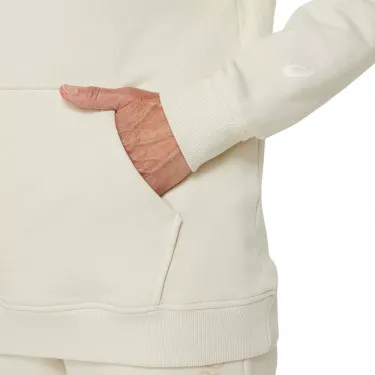 Asics Logo Kapuzenpullover Damen Cremewei&szlig;
