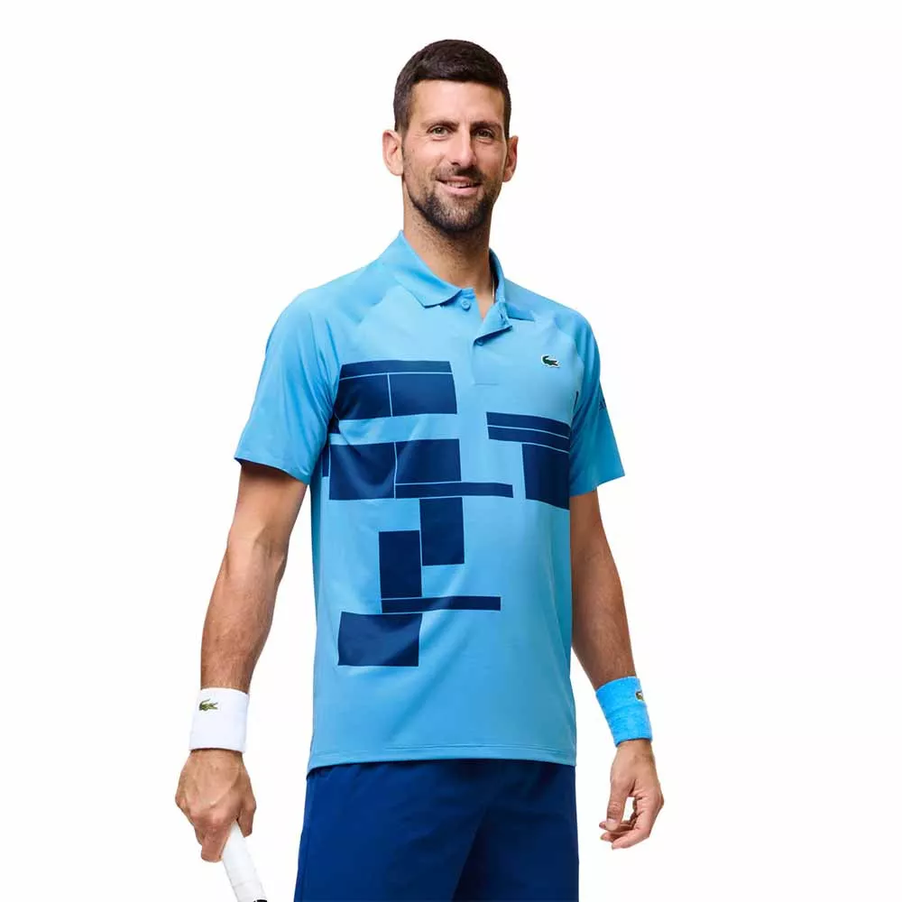 Lacoste Tennis Novak Djokovic Player Poloshirt Blau / Marineblau