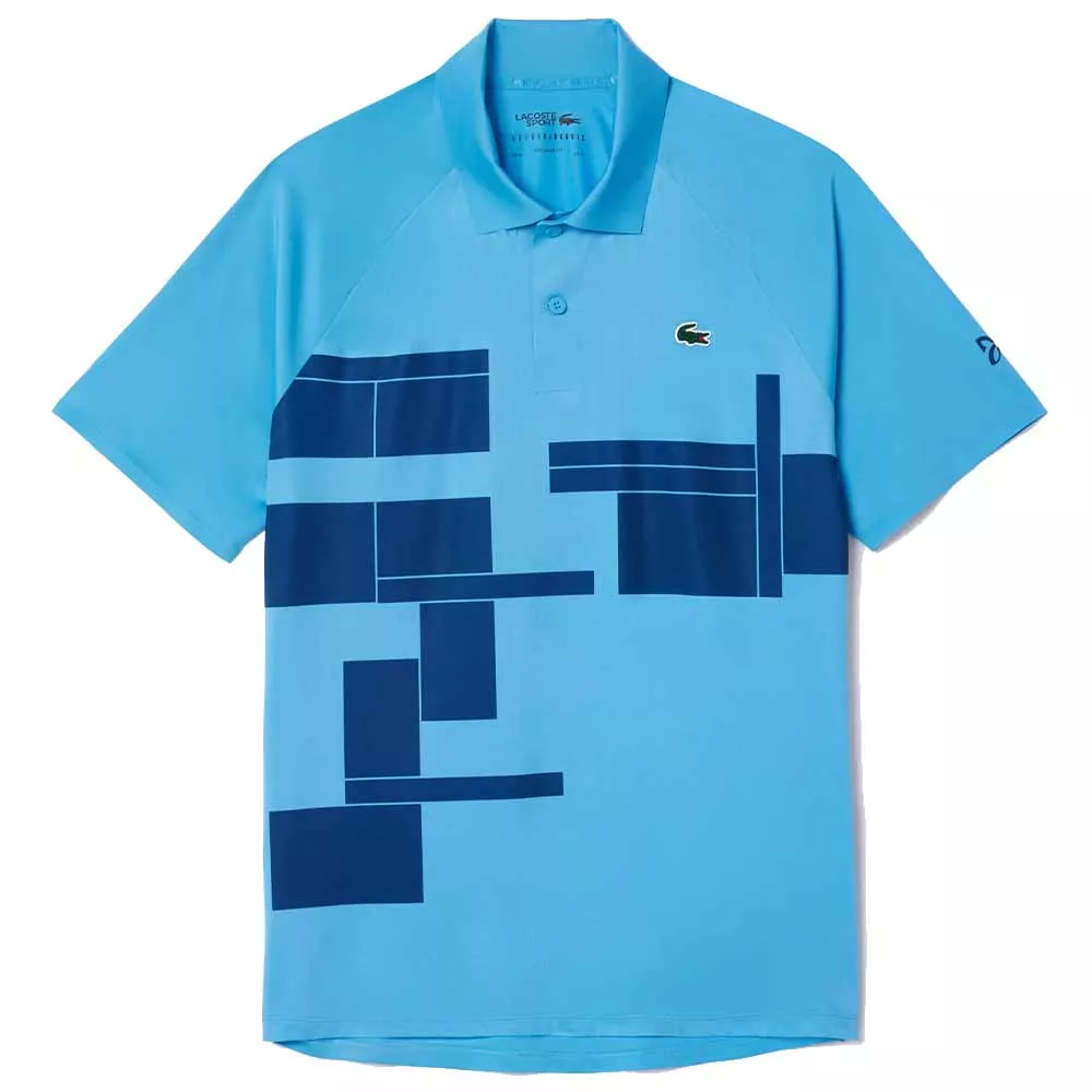 Lacoste Tennis Novak Djokovic Player Poloshirt Blau / Marineblau
