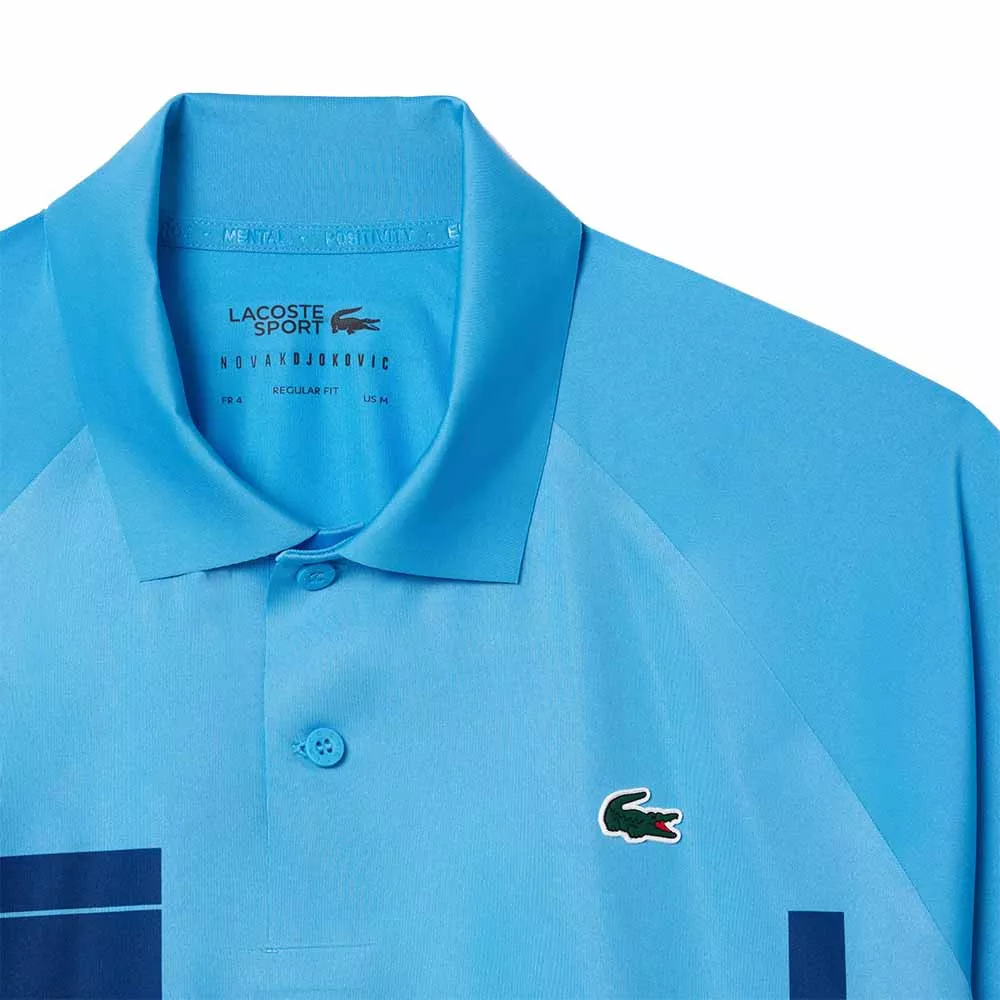 Lacoste Tennis Novak Djokovic Player Poloshirt Blau / Marineblau