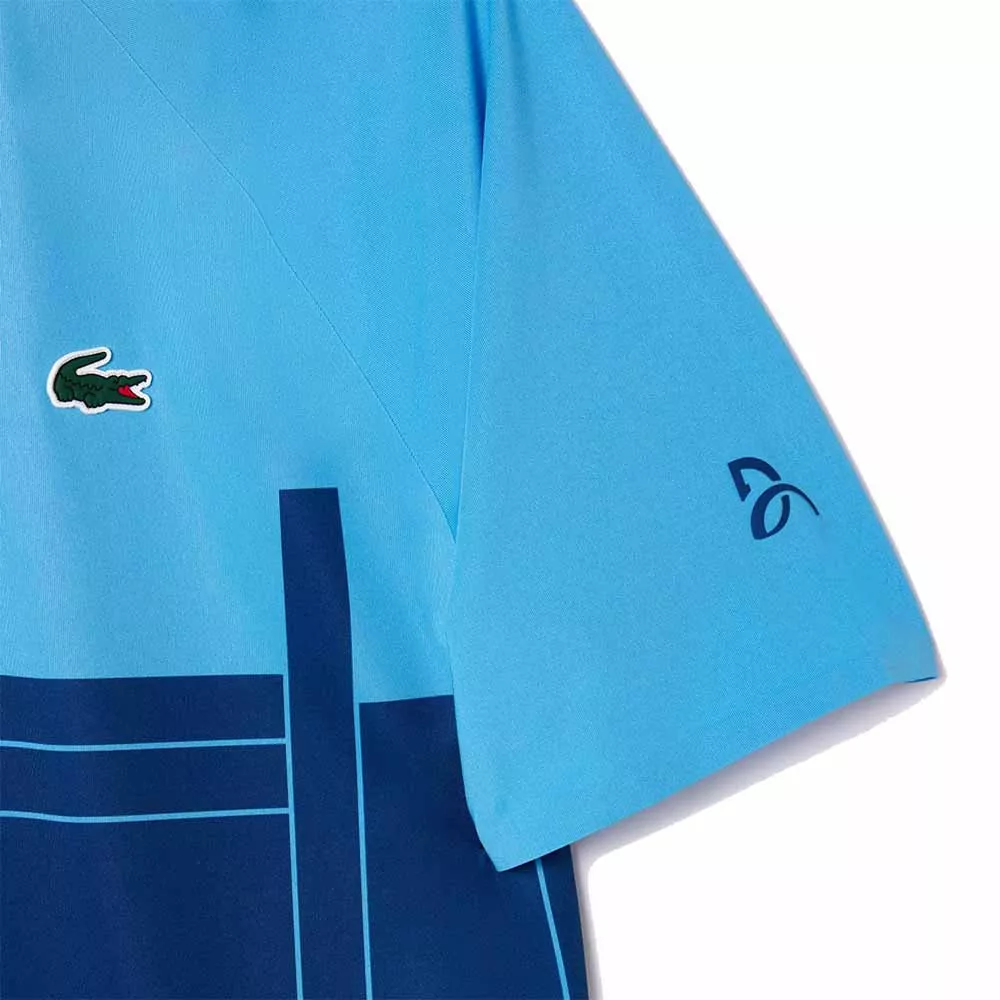 Lacoste Tennis Novak Djokovic Player Poloshirt Blau / Marineblau