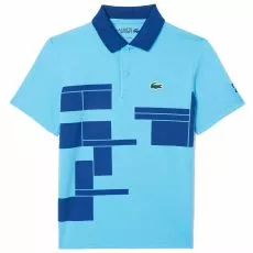 Lacoste Tennis Novak Djokovic Junior Poloshirt Blau