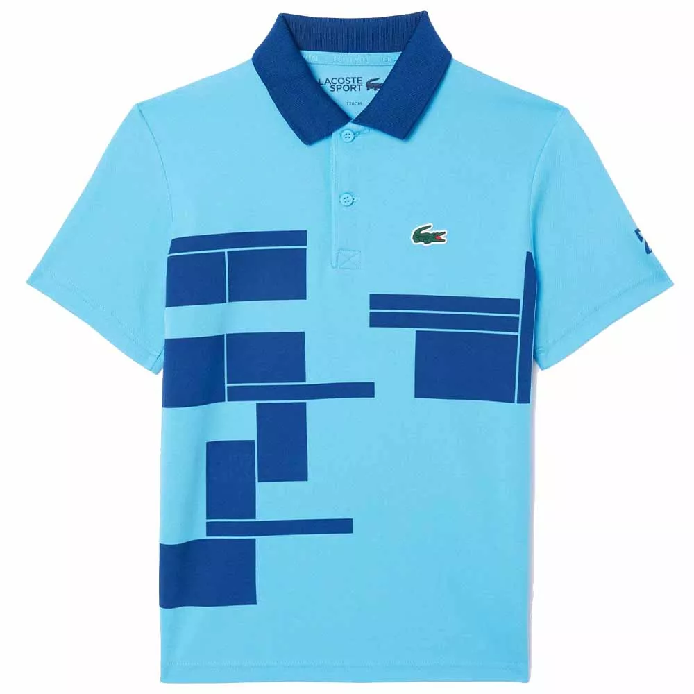 Lacoste Tennis Novak Djokovic Junior Poloshirt Blau