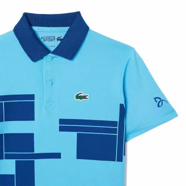 Lacoste Tennis Novak Djokovic Junior Poloshirt Blau