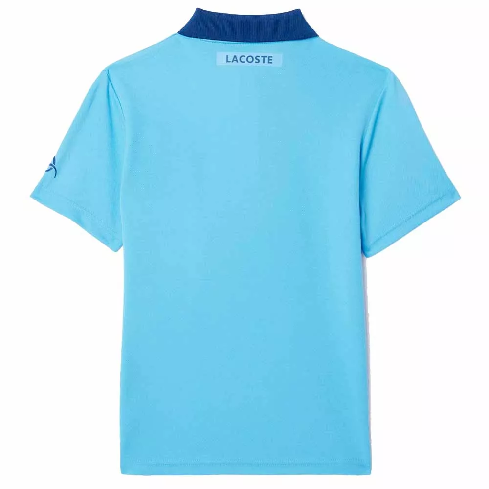 Lacoste Tennis Novak Djokovic Junior Poloshirt Blau