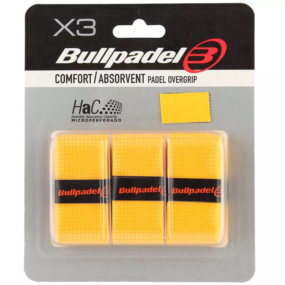 Bullpadel perforiert Overgrip Orange 3er-Pack