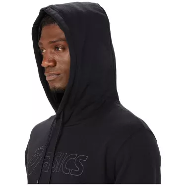 Asics Logo Kapuzenpullover Schwarz