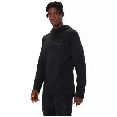 Asics Logo Kapuzenpullover Schwarz