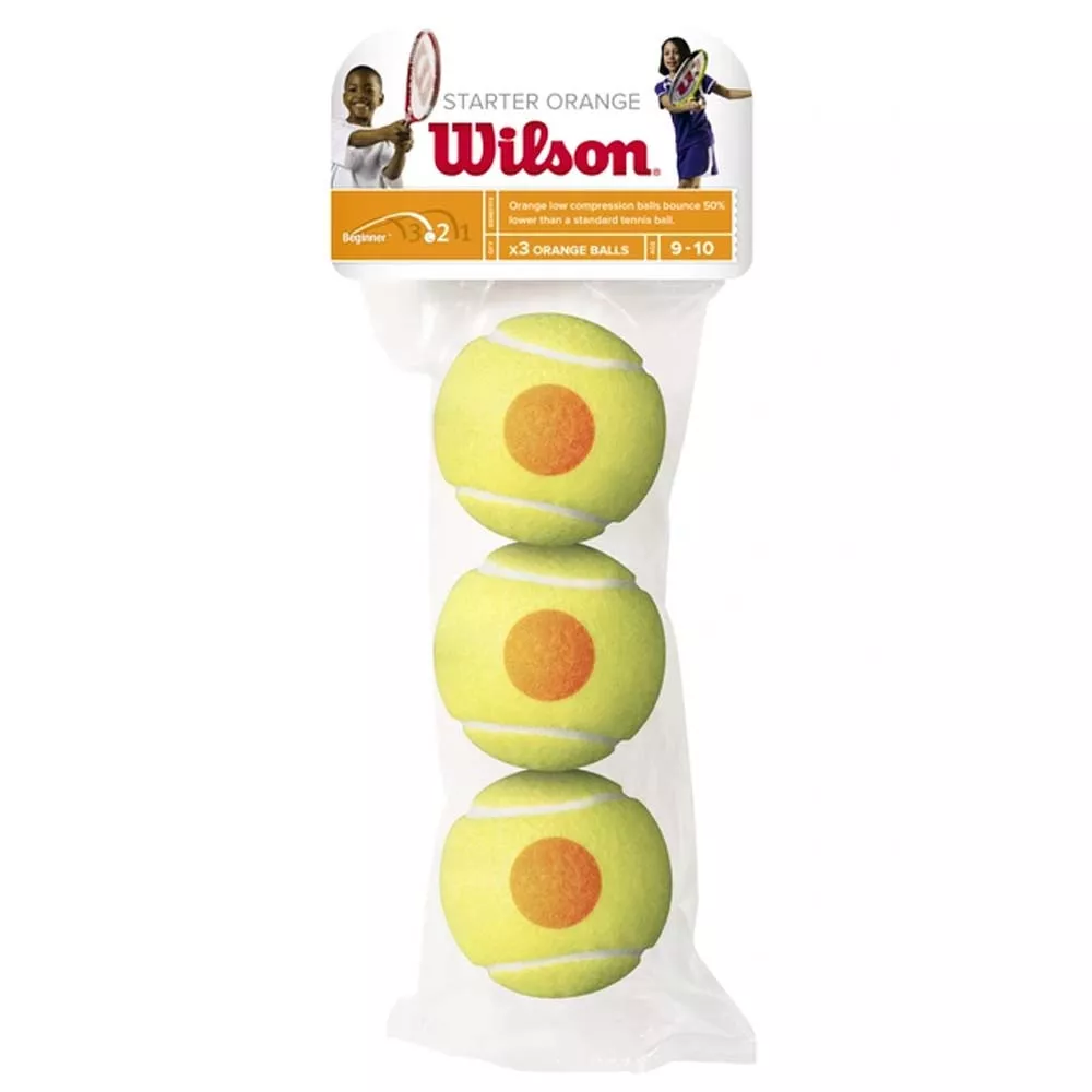 Wilson Starter Tennisb&auml;lle 3er-Beutel Orange