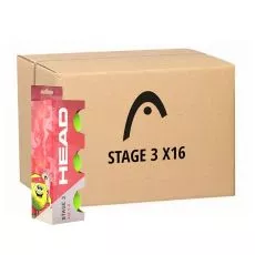 Head Stage 3 Rot Tennisb&auml;lle Karton (16 Boxen &agrave; 3 B&auml;lle)