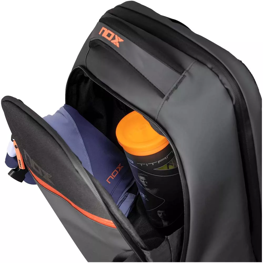 Nox Luxury Open Series Rucksack Schwarz / Rot