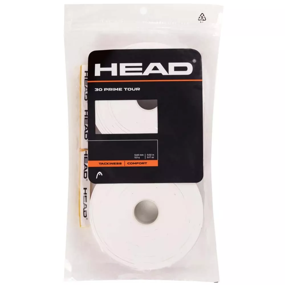 Head Prime Tour Overgrip Wei&szlig; 30er-Pack