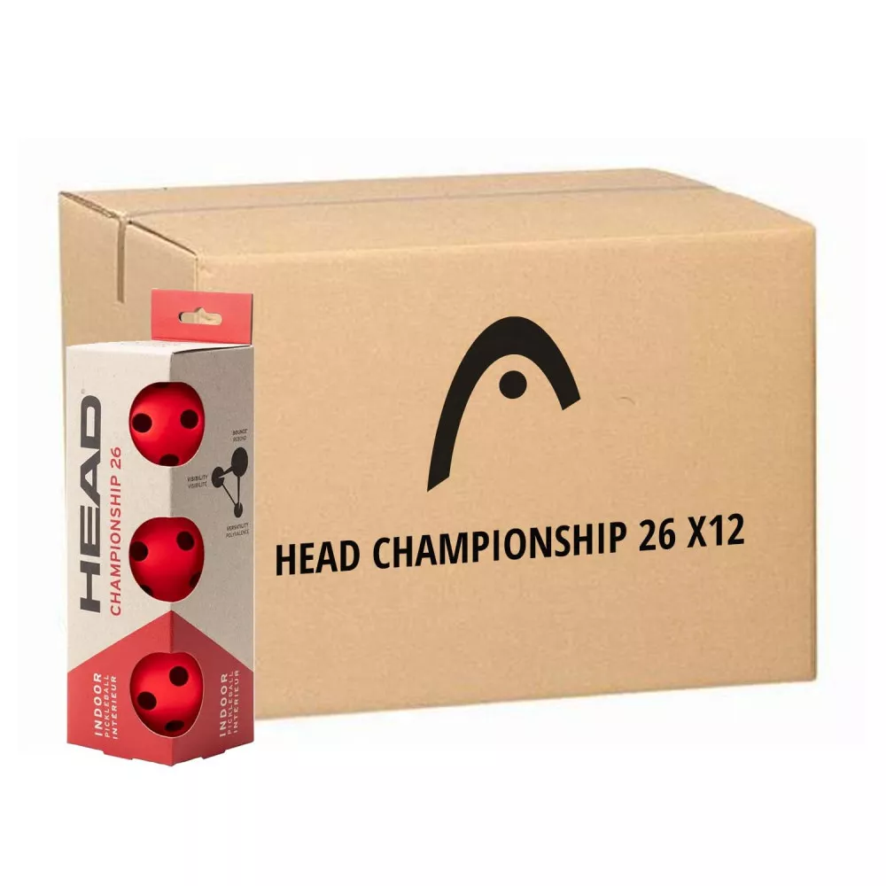 Head Championship 26 Pickleballs (12 Boxen &agrave; 3 B&auml;lle)