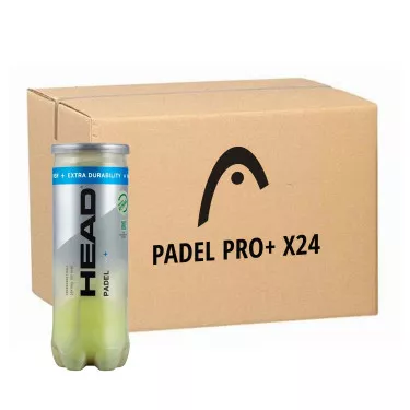 Head Padel Pro+ Padelb&auml;lle Karton (24 Dosen &agrave; 3 B&auml;lle)