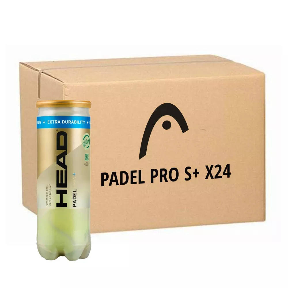 Head Padel Pro S+ Padelb&auml;lle Karton (24 Dosen &agrave; 3 B&auml;lle)