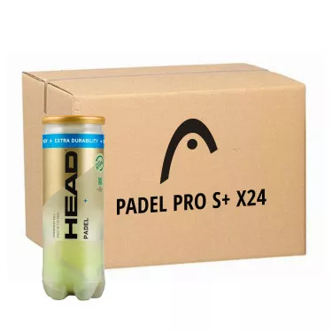 Head Padel Pro S+ Padelb&auml;lle Karton (24 Dosen &agrave; 3 B&auml;lle)