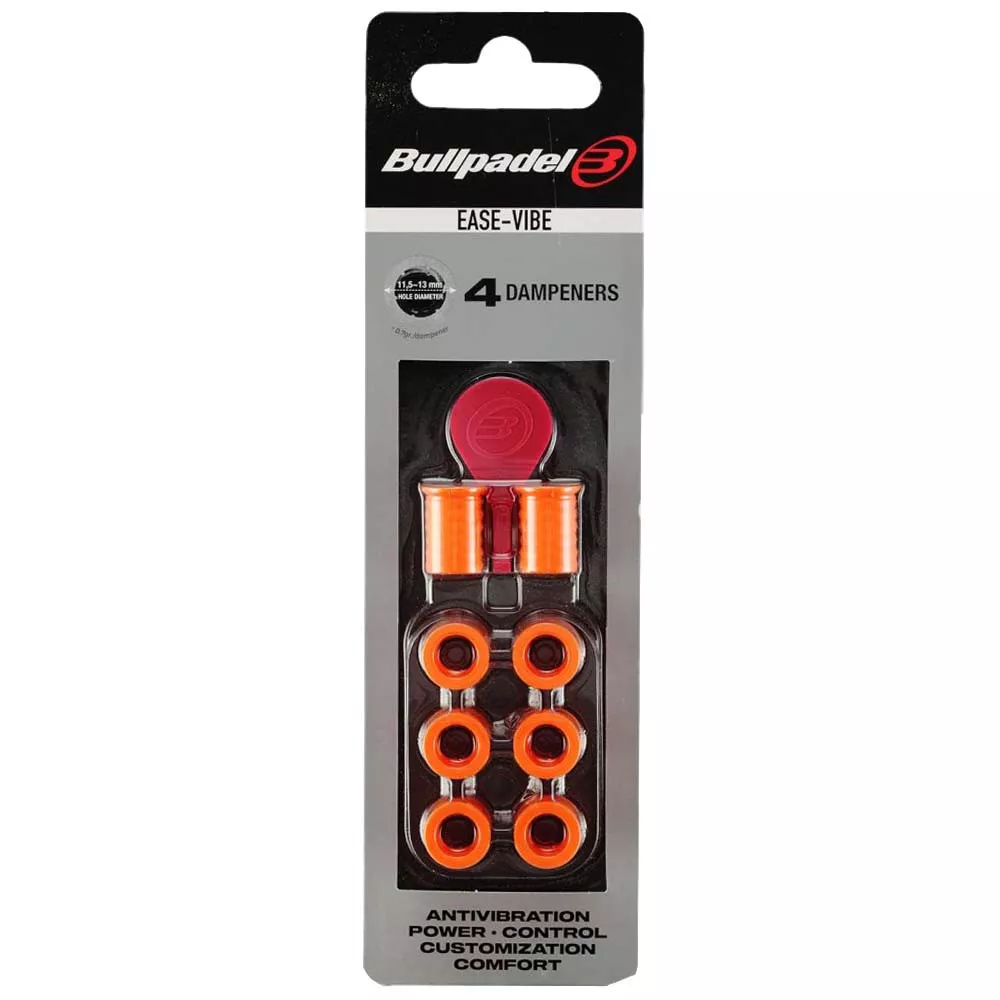 Bullpadel Ease Vibe Vibrationsd&auml;mpfer Orange 4er-Pack