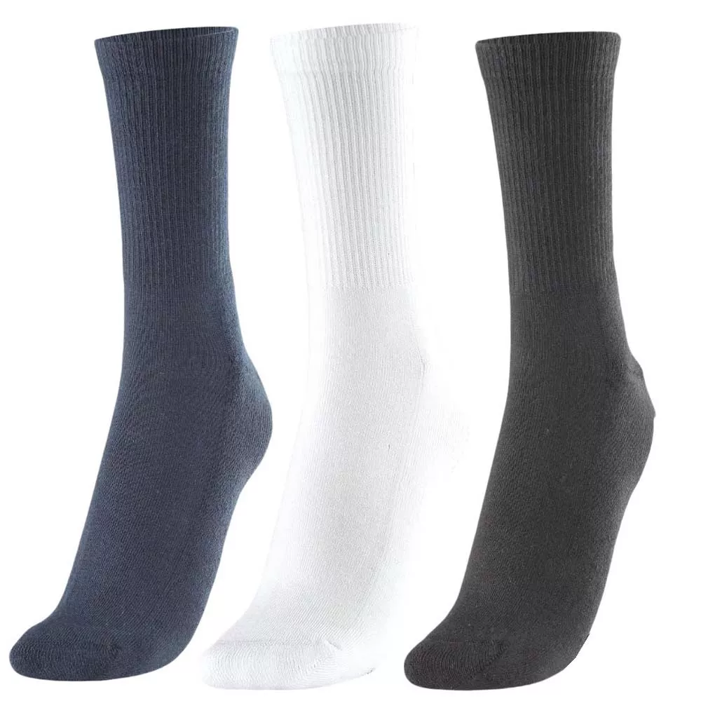 Bullpadel Socken Schwarz / Wei&szlig; - Gr&uuml;n / Marineblau 3er-Pack