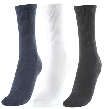 Bullpadel Socken Schwarz / Wei&szlig; - Gr&uuml;n / Marineblau 3er-Pack