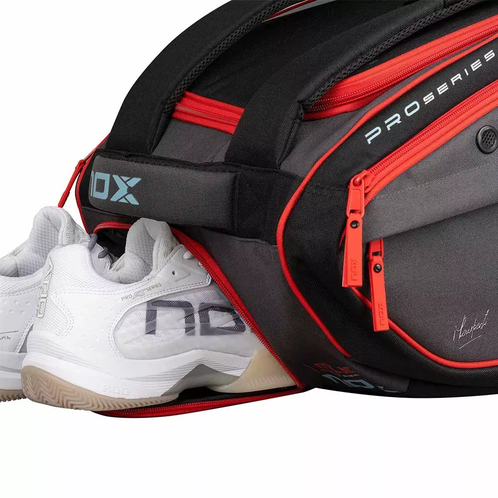 Nox ML10 Competition XL Compact Schl&auml;gertasche (Thermobag) Grau / Rot