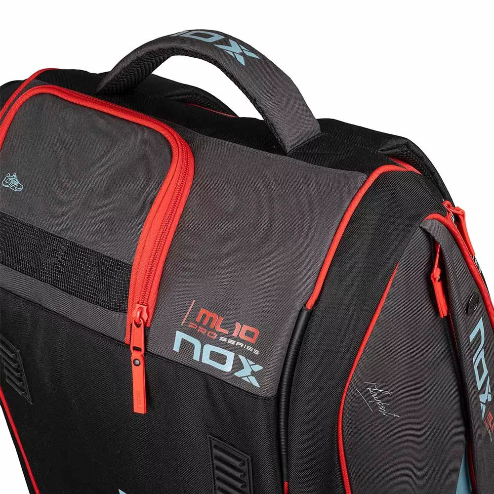 Nox ML10 Competition XL Compact Schl&auml;gertasche (Thermobag) Grau / Rot