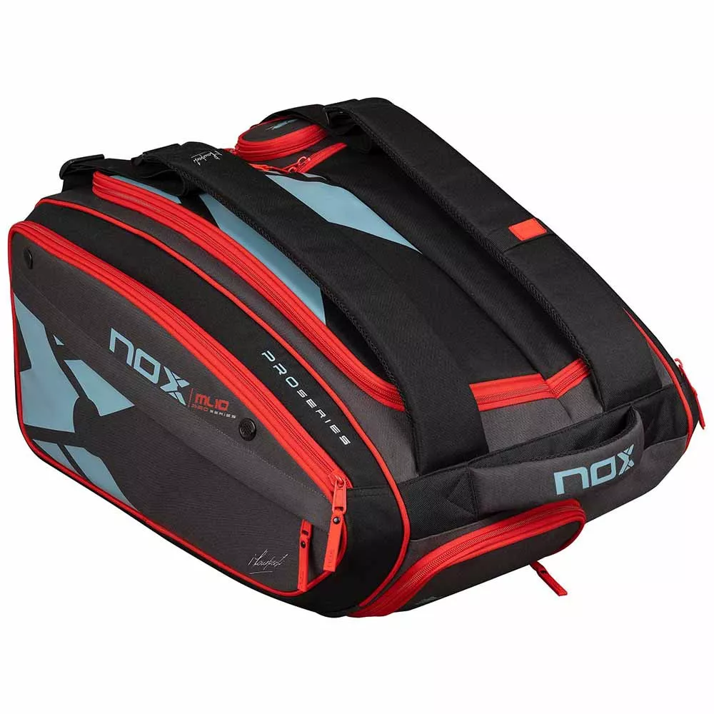 Nox ML10 Competition XL Compact Schl&auml;gertasche (Thermobag) Grau / Rot