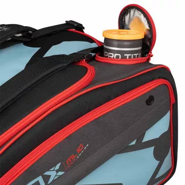 Nox ML10 Competition XL Compact Schl&auml;gertasche (Thermobag) Grau / Rot