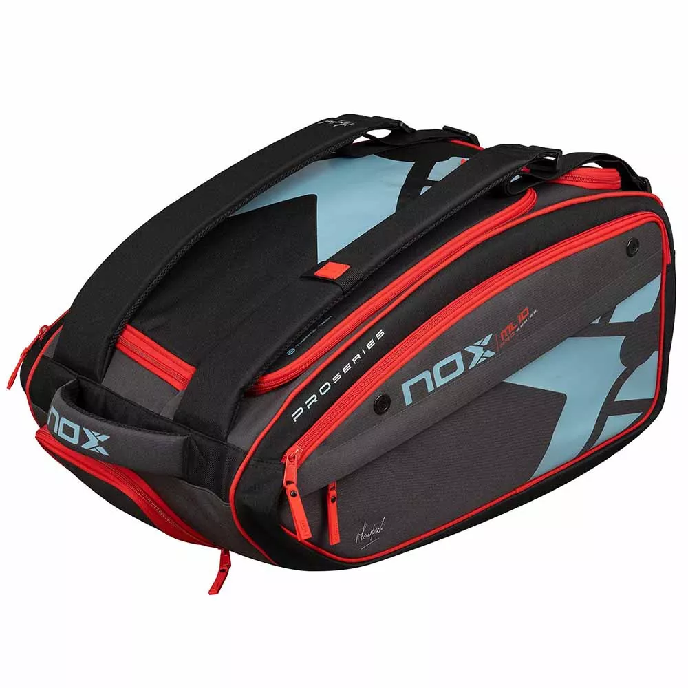Nox ML10 Competition XL Compact Schl&auml;gertasche (Thermobag) Grau / Rot