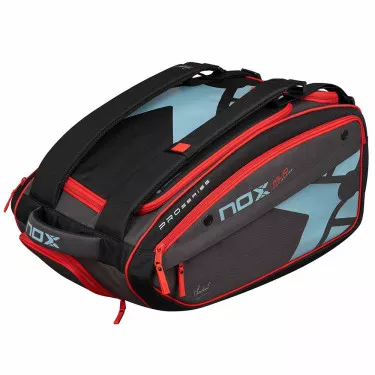 Nox ML10 Competition XL Compact Schl&auml;gertasche (Thermobag) Grau / Rot
