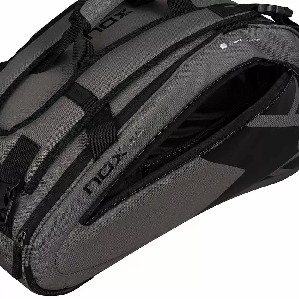 Nox AT10 Team Schl&auml;gertasche (Thermobag) Grau / Schwarz