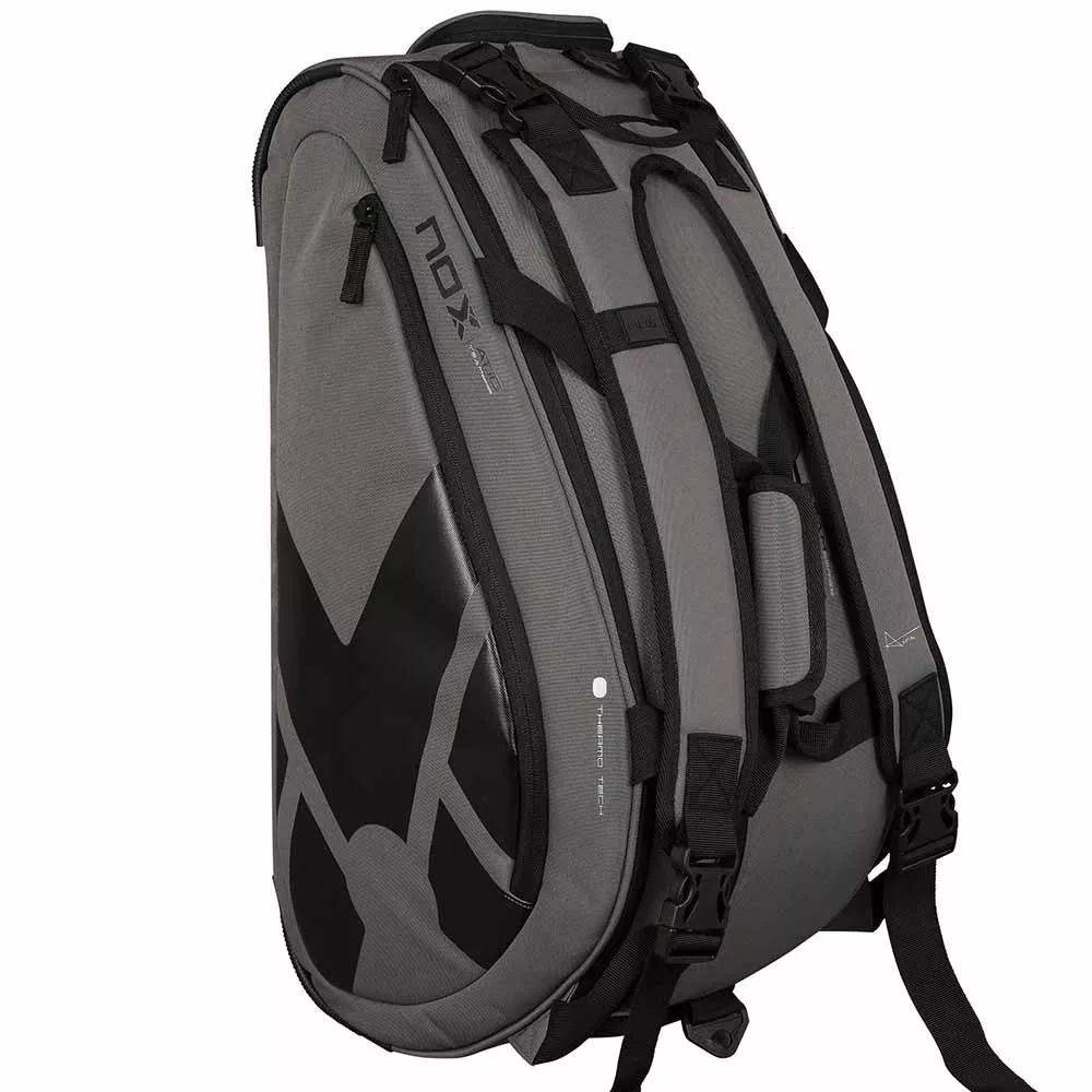 Nox AT10 Team Schl&auml;gertasche (Thermobag) Grau / Schwarz